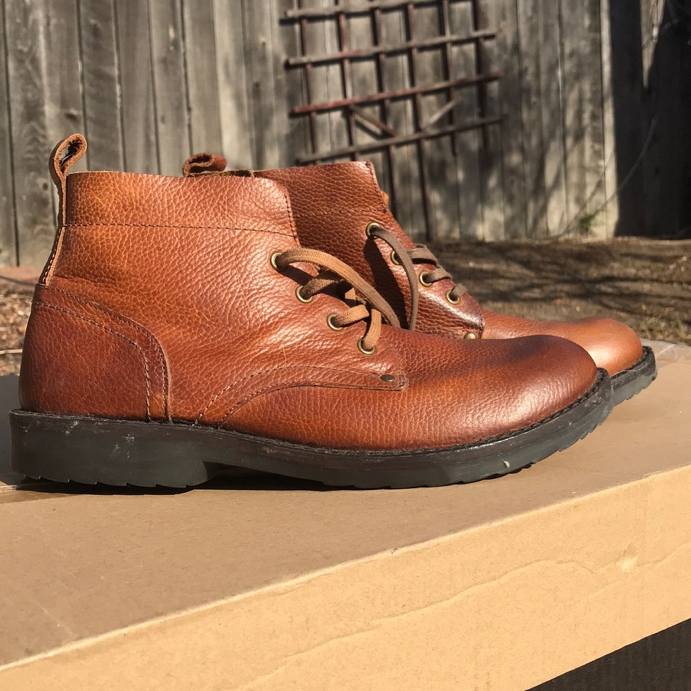 Men’s Cognac Authentic Leather Boots